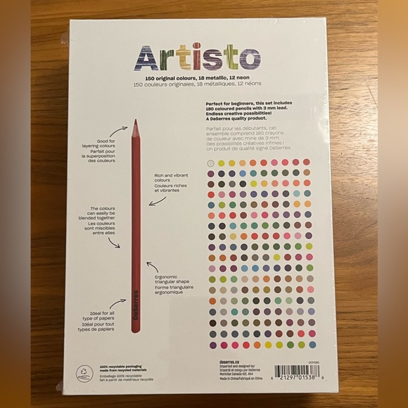 Artisto Coloured Pencils 180 - Picture 2 of 2